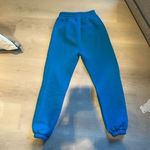 Blue sweatpants